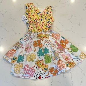 Unique handmade girls wrap dress